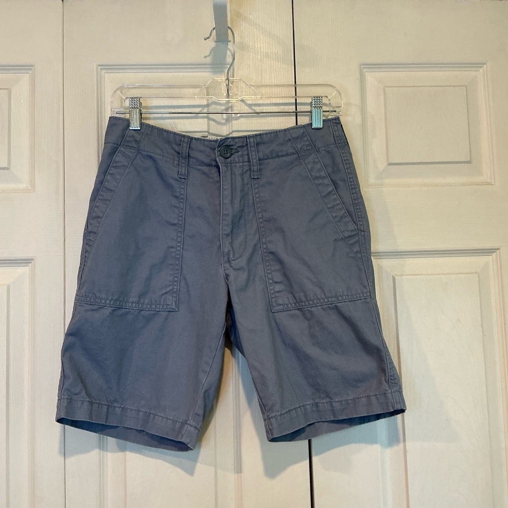 🐸🐸🐸 Old Navy Gray Cargo Shorts Lived-In Straight - 28